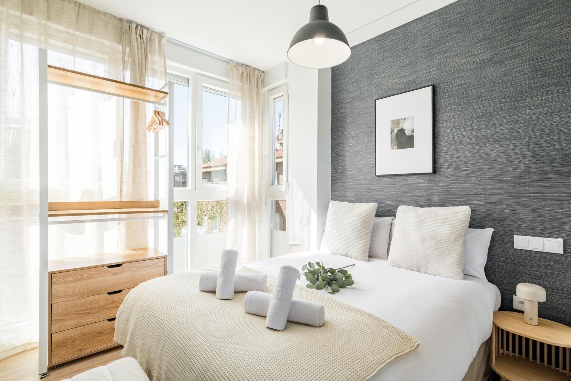 Estudio con sofá cama