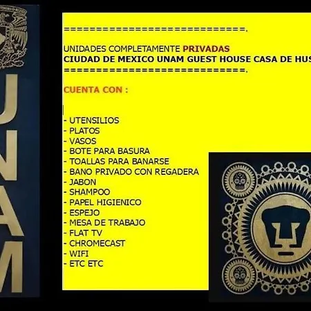 CIUDAD DE MEXICO UNAM Guest House Casa de Huespedes-2